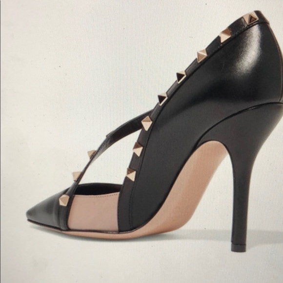 Valentino Garavani Rockstud two-tone leather pumps - Picture 2 of 8